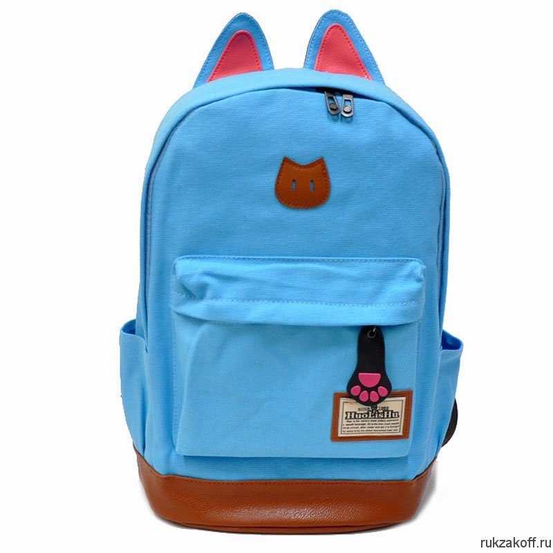 Рюкзак кошка с ушками Cat Ear голубой