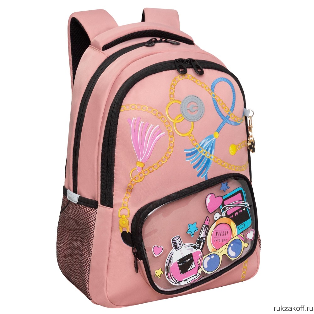 Рюкзак школьный GRIZZLY RG-362-3 розовый