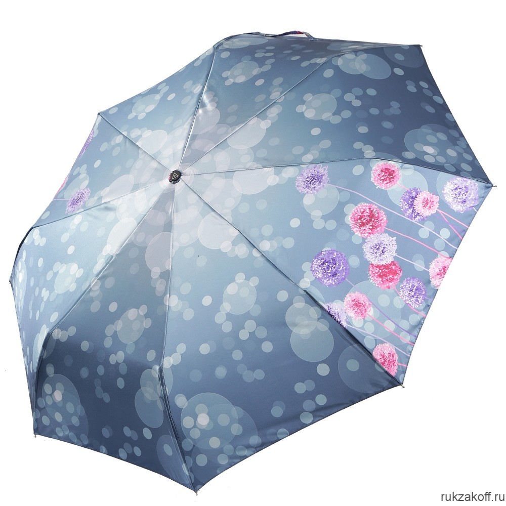 Женский зонт Fabretti UFS0037-5 автомат, 3 сложения, сатин розовый
