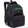 Рюкзак школьный Grizzly RB-962-2 Чёрный/Зелёный