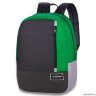 Удобный и вместительный городской рюкзак от Dakine черно-зеленого цвета 