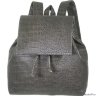 Женский рюкзак Asgard Р-5281 Крокодил Серый