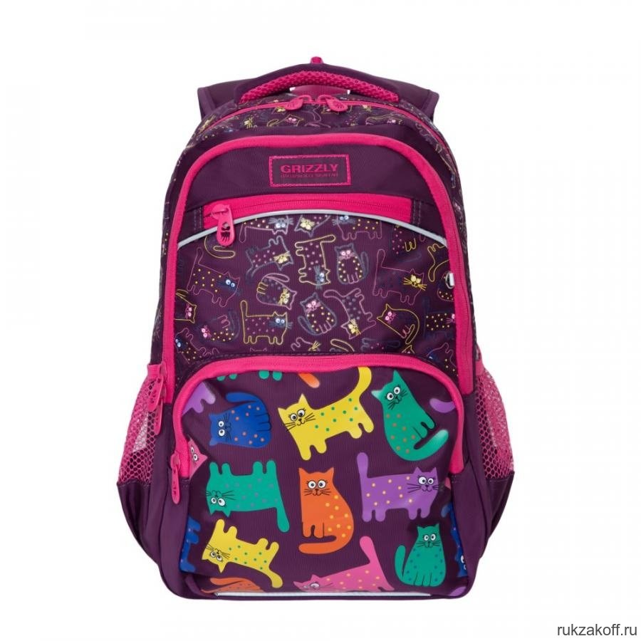 Рюкзак школьный Grizzly RG-965-1 Фиолетовый