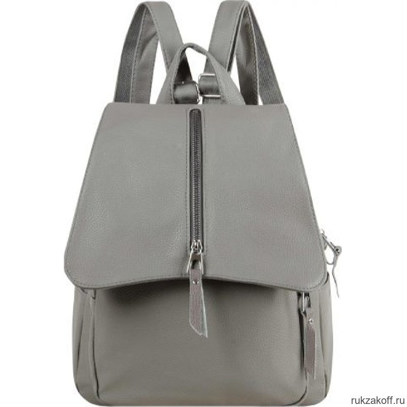 Кожаный рюкзак Monkking 0336 серый