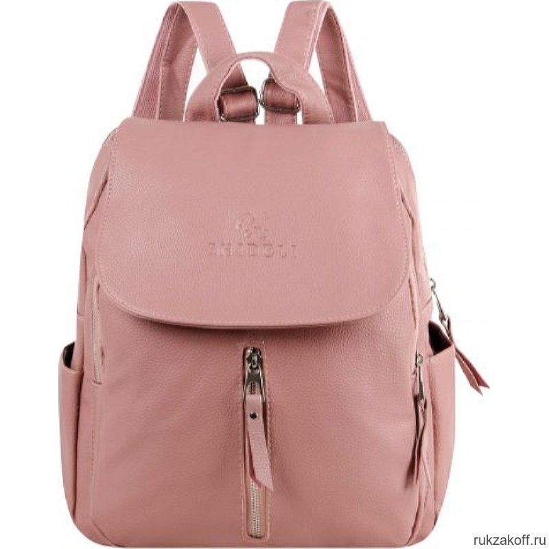 Кожаный рюкзак Monkking 901 розовый