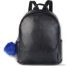 Женский кожаный рюкзак Orsoro d-438 черный