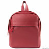 Женский городской рюкзак на молнии цвета бордо