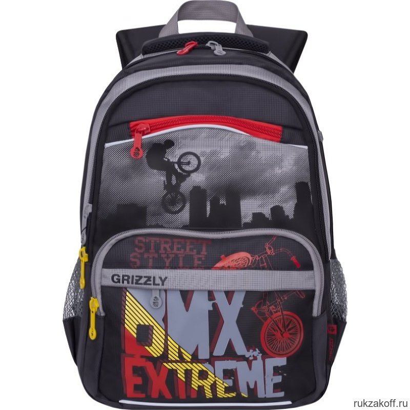 Школьный рюкзак Grizzly Bmx Extreme Gray RB-964-3/3