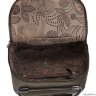 Женский кожаный рюкзак Orsoro d-449 зеленый хаки