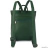 Женский кожаный рюкзак Orsoro d-446 зеленый