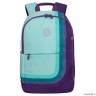 Рюкзак школьный GRIZZLY RD-345-1 мятный - фиолетовый