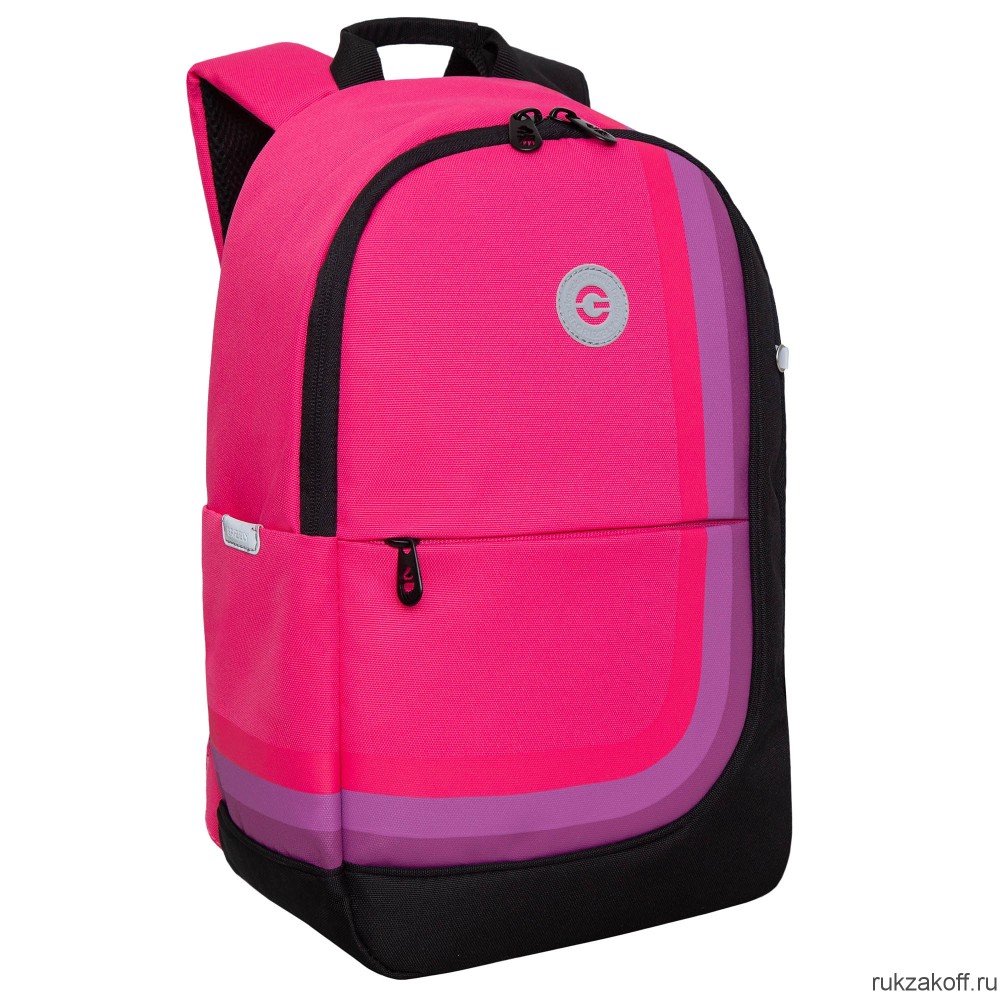 Рюкзак школьный GRIZZLY RD-345-1 розовый - черный