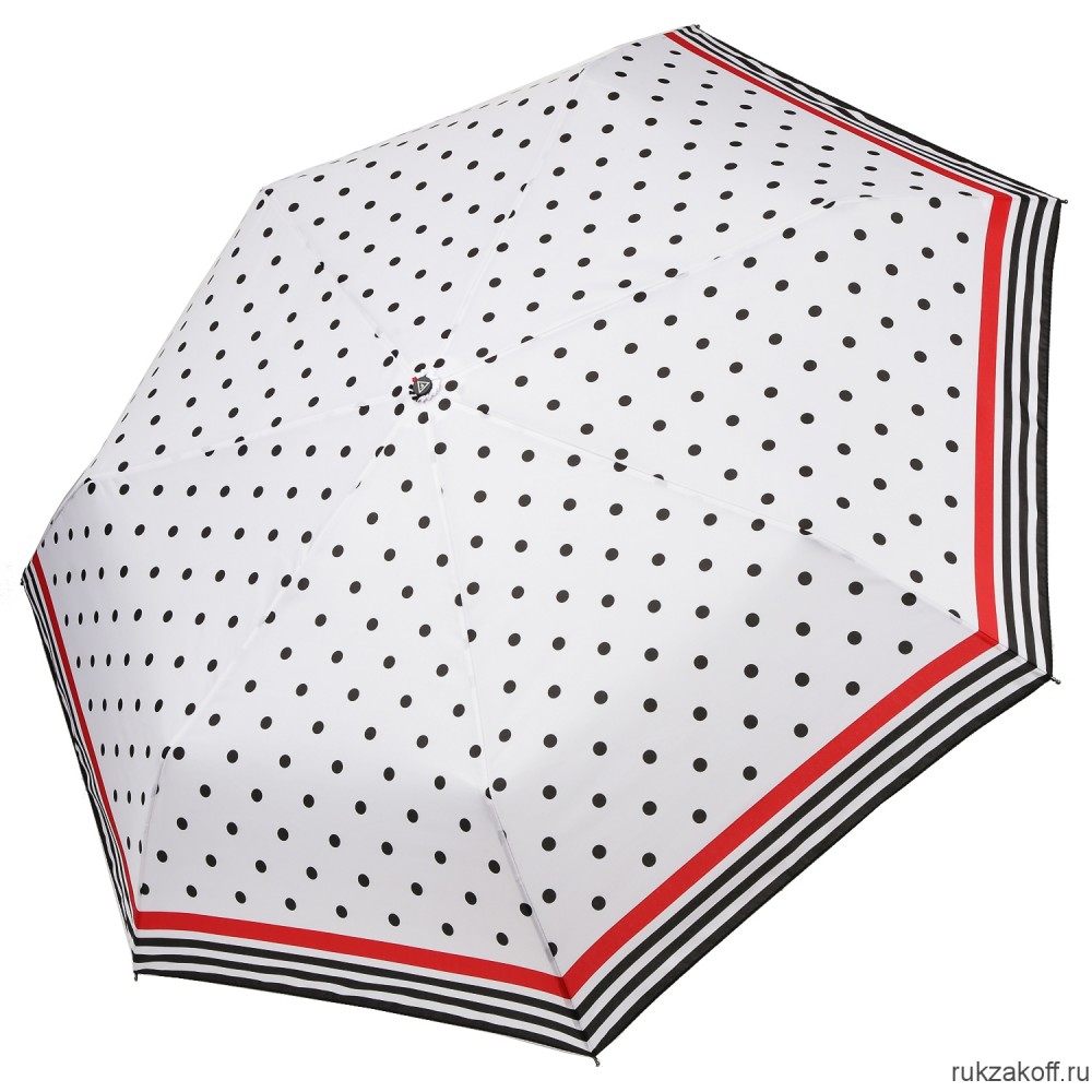 Женский зонт Fabretti P-20202-1 автомат, 3 сложения, эпонж белый