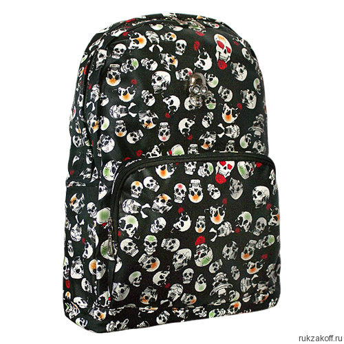 Рюкзак с черепами Color Skull (черный)