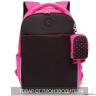 Рюкзак школьный GRIZZLY RG-367-2 черный - фуксия