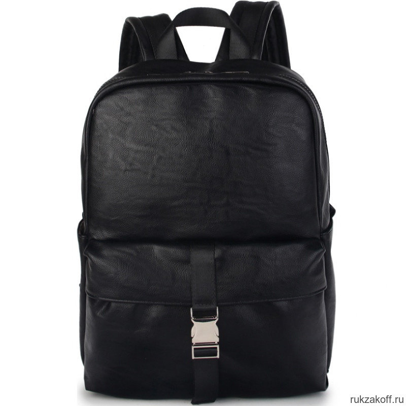 Кожаный рюкзак Orsoro d-426 черный