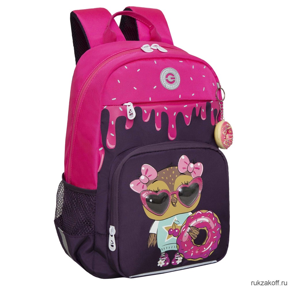 Рюкзак школьный GRIZZLY RG-364-1 фиолетовый