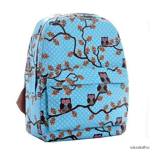 Городской рюкзак с совами Blue owls