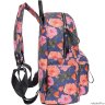 Женский кожаный рюкзак Orsoro d-236 цветы