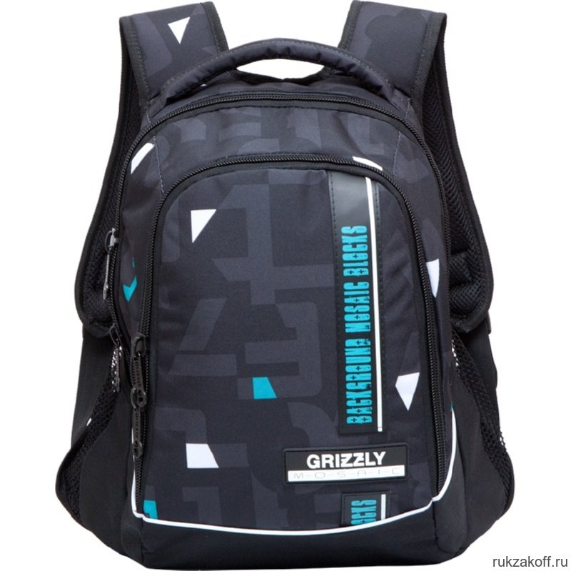 Рюкзак Grizzly Mosaic Turquoise cubes Ru-707-5