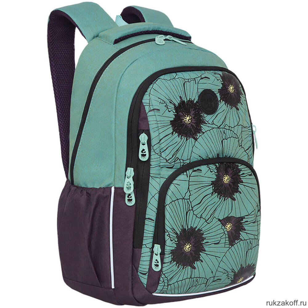 Рюкзак Grizzly RD-143-1 бирюзовый - фиолетовый