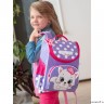 Рюкзак школьный с мешком Grizzly RAm-184-15 лаванда - жимолость