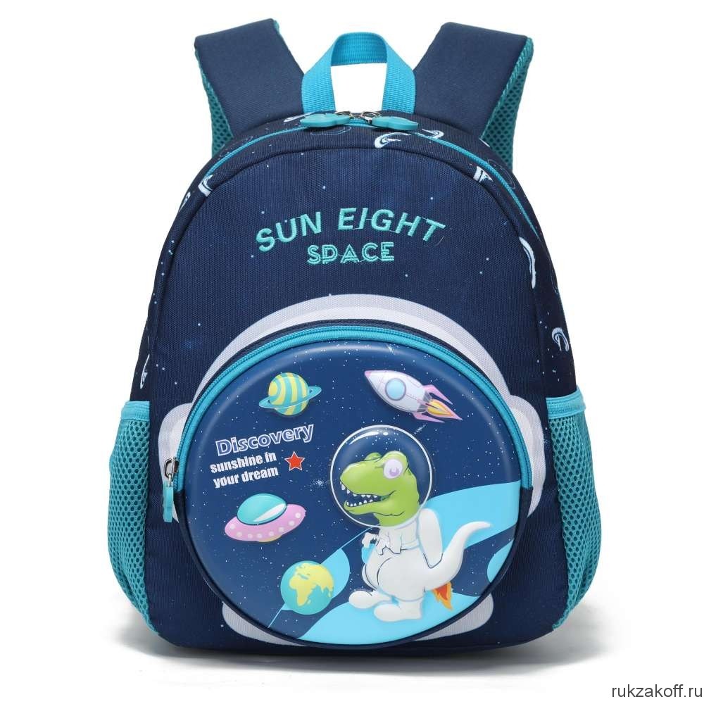 Рюкзак детский Sun eight SE-90015 темно-синий/бирюзовый