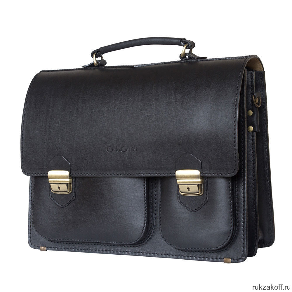 Кожаный портфель Carlo Gattini Fagetto black
