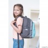 Рюкзак школьный GRIZZLY RG-262-1 серый - мятный