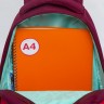 Рюкзак школьный GRIZZLY RG-262-1 бордовый - оранжевый