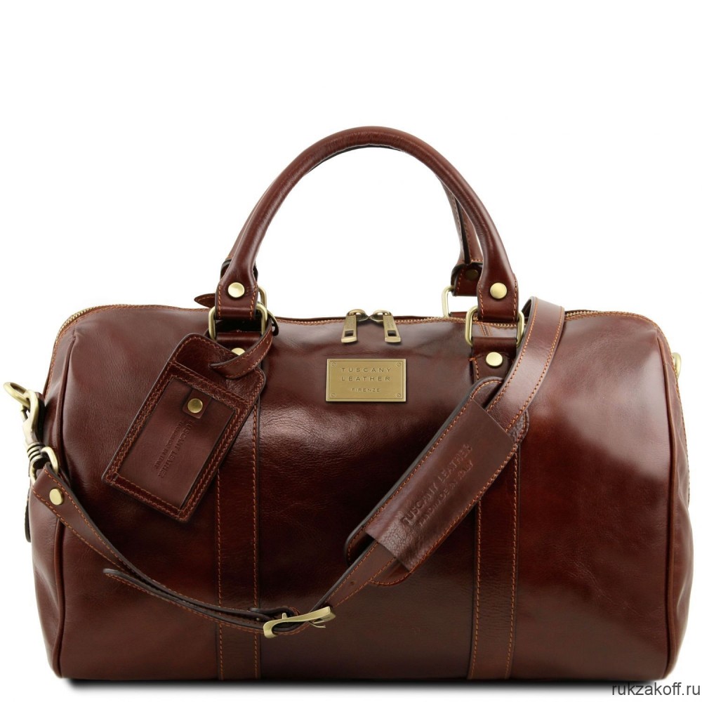 Дорожная сумка Tuscany Leather VOYAGER (даффл малый размер) Коричневый TL141250-17908