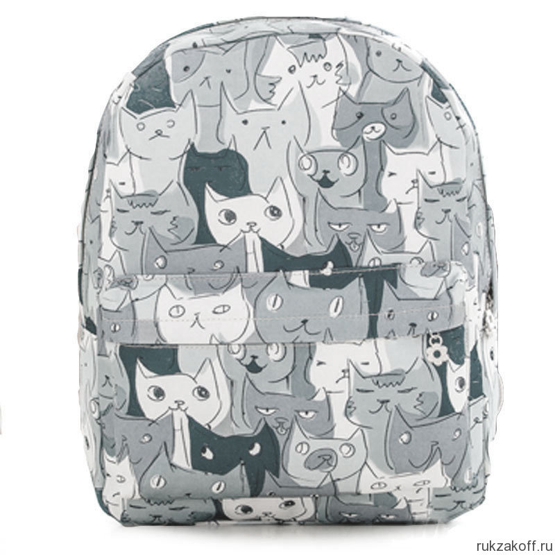 Рюкзак с кошками Picture Cat серый