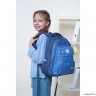Рюкзак школьный GRIZZLY RG-262-1 синий - голубой