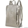 Кожаный рюкзак Monkking 1028 серебро