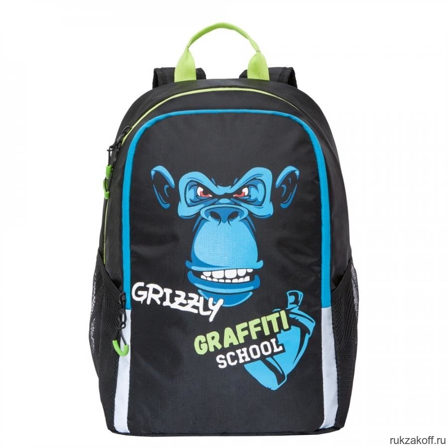 Рюкзак школьный Grizzly RB-051-6 Чёрный