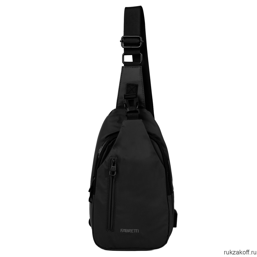 Однолямочный рюкзак FABRETTI 1037-2 черный