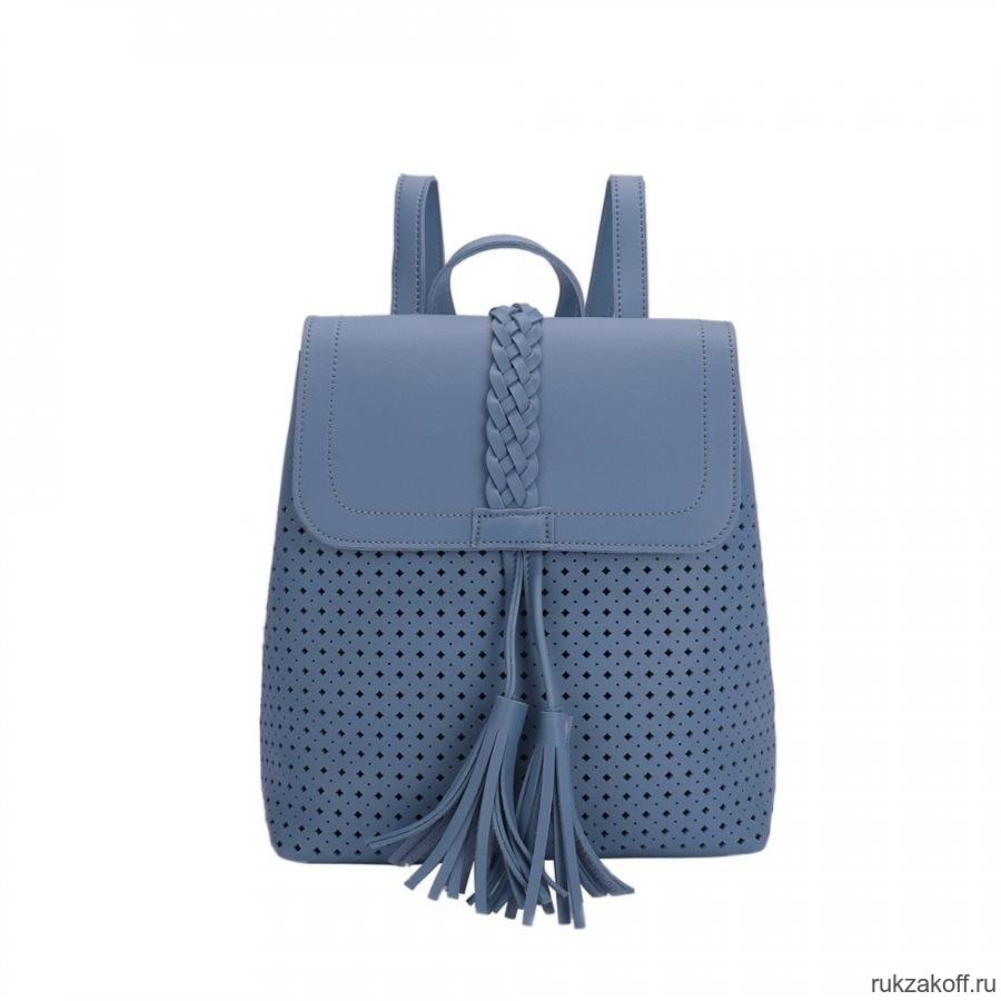Рюкзак с сумочкой OrsOro DS-0080 Голубой
