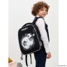 Рюкзак школьный GRIZZLY RAf-393-4/3 (/3 черный - серый)