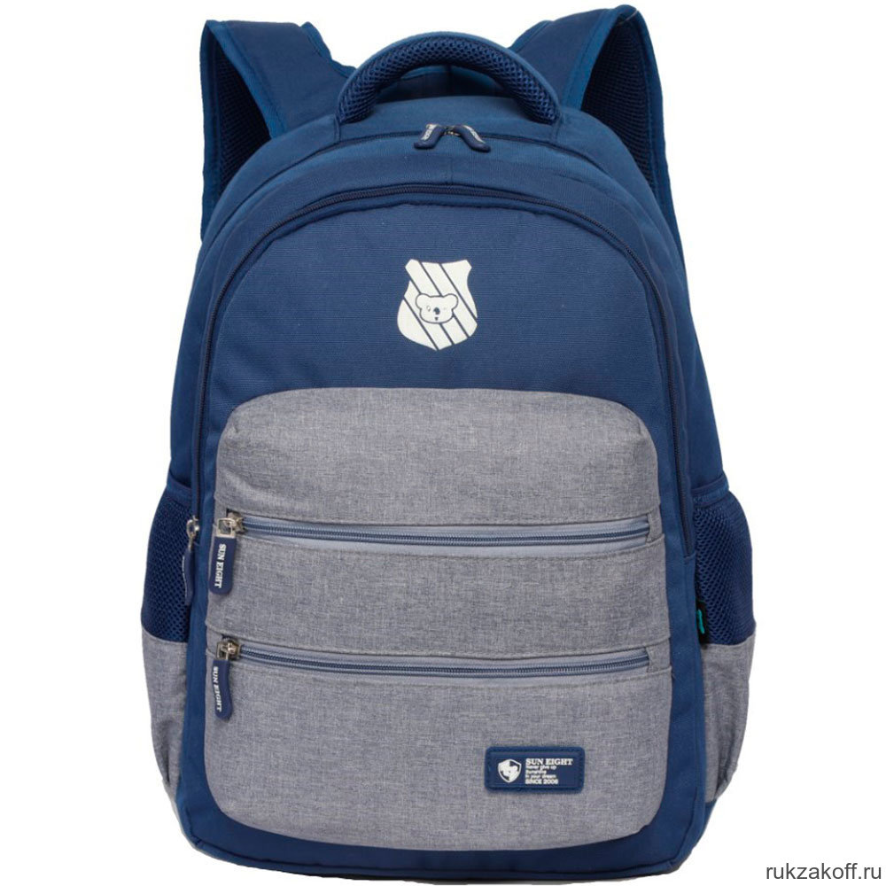 Школьный рюкзак Sun eight SE-8246 Темно-синий/Серый