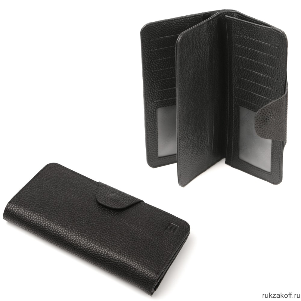 Мужской кошелёк Fabretti Q02D-2 черный