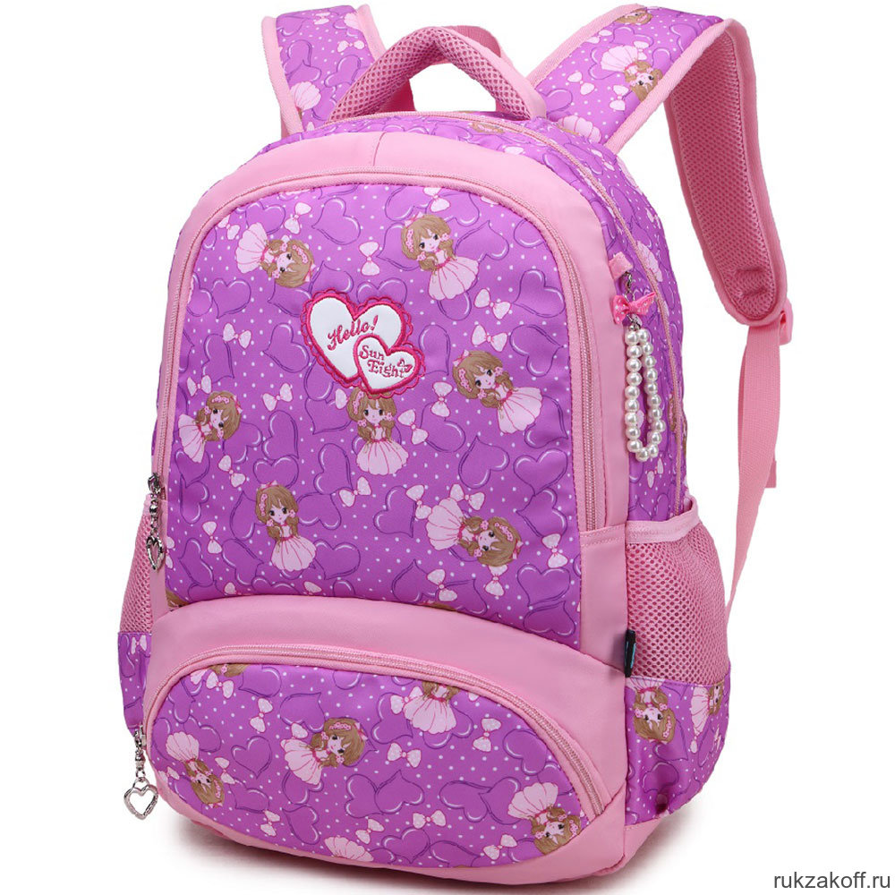 Школьный рюкзак Sun eight SE-8190 Принцесса Фиолетовый/Розовый