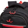 Рюкзак школьный с мешком GRIZZLY RB-458-1/2 (/2 черный - красный)