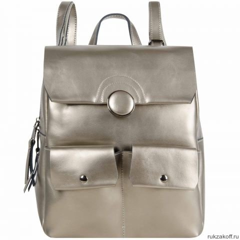 Кожаный рюкзак Monkking 1025 серебро