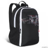 Рюкзак школьный Grizzly RB-151-2 черный - белый