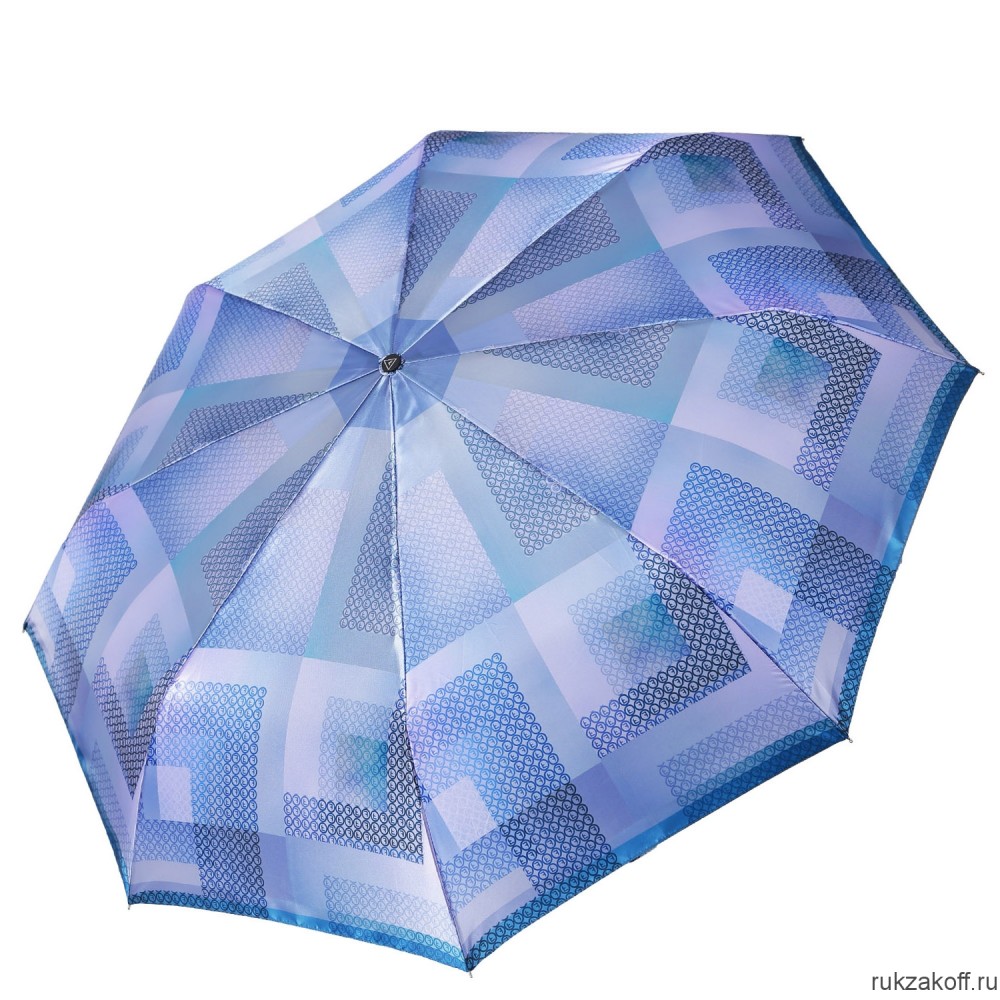 Женский зонт Fabretti S-20128-8 автомат, 3 сложения,сатин синий