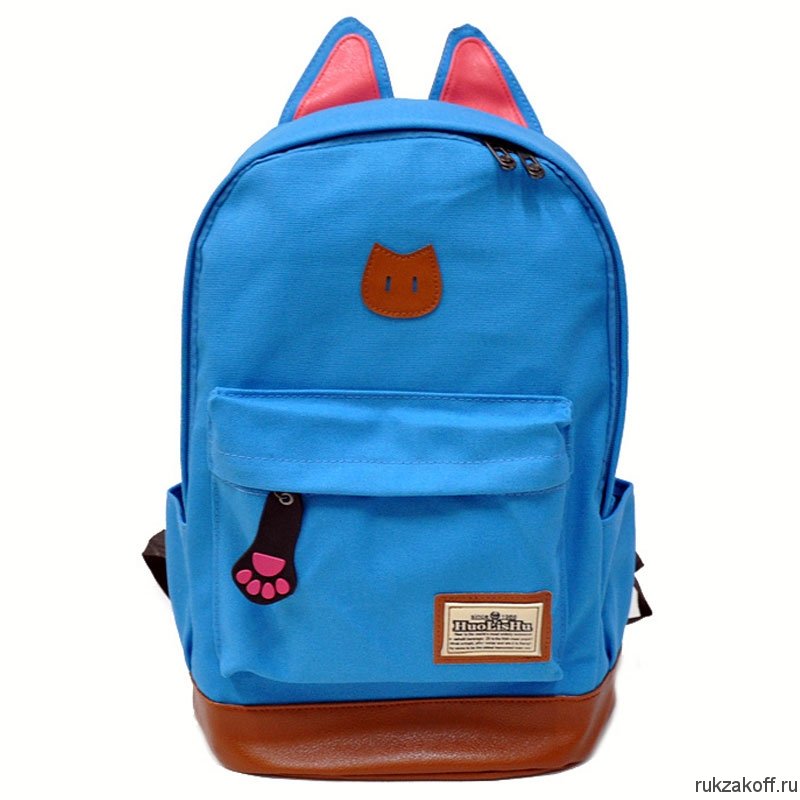 Рюкзак кошка с ушками Cat Ear бирюзовый