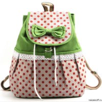 Рюкзак текстильный Lace Bow Зеленый