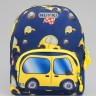 Дошкольный рюкзак NUKKI NKD6-B-1 синий, желтый машинки