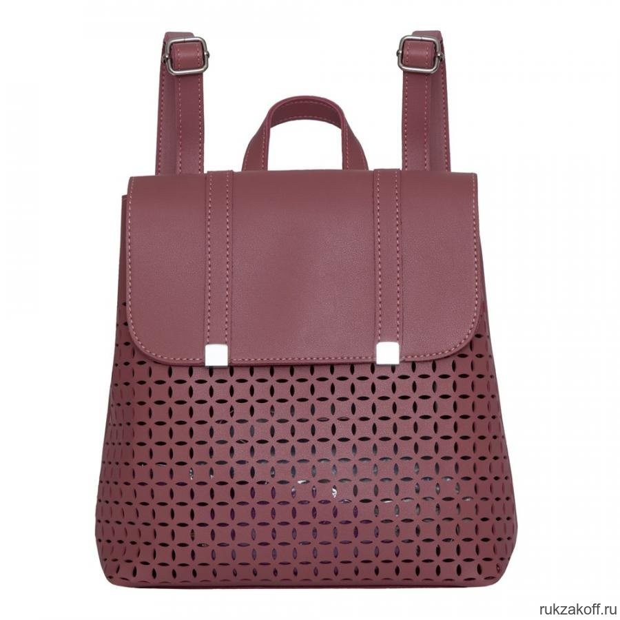 Рюкзак с сумочкой OrsOro DS-0083 Палево-розовый