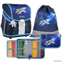 Ранец Magtaller EVO Light Spaceship c наполнением: мешок + пенал 27 предметов